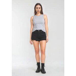 NWT Levi's 501 High Waist Jean Shorts 29 Button Fly Cut-Off Distressed Festival